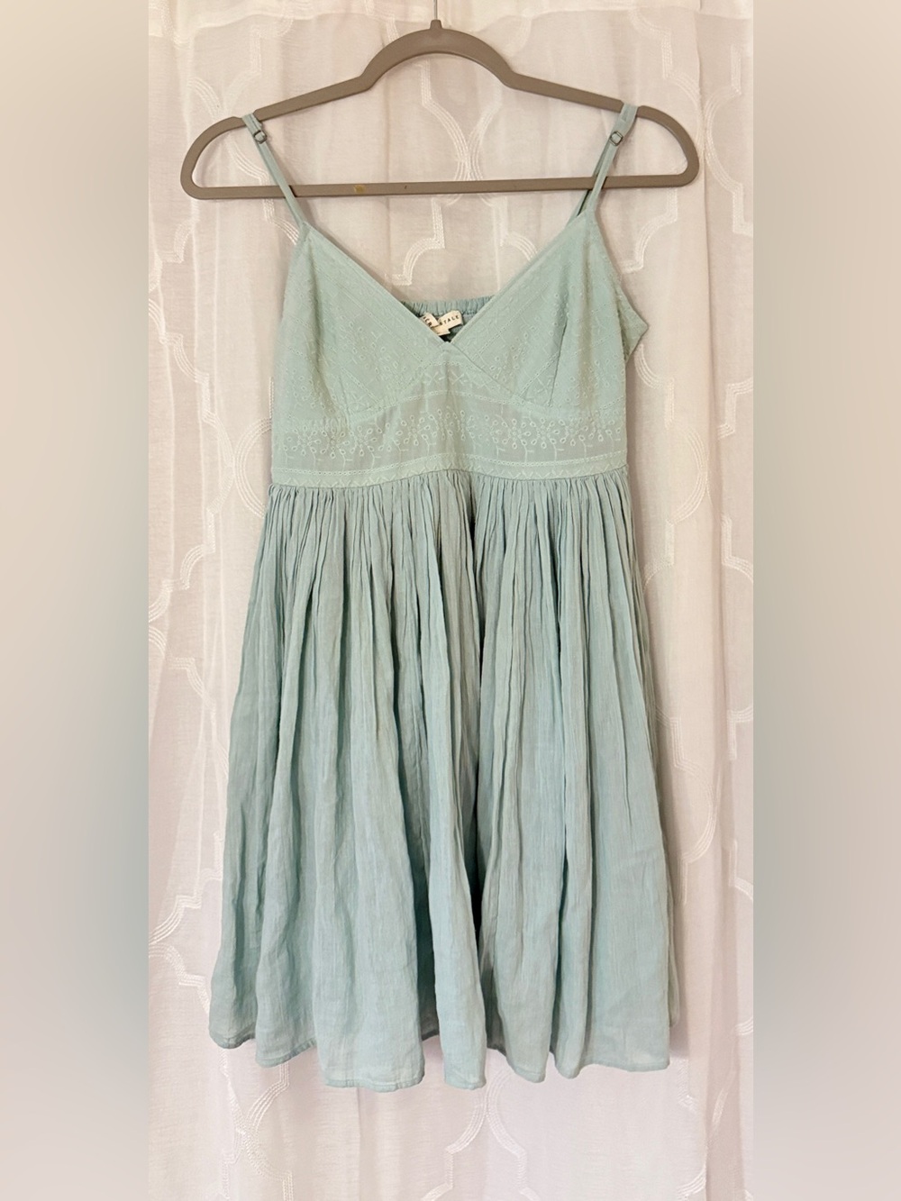 Aeropostale Medium Mint Blue Lace Babydoll Mini Dress